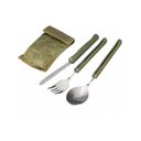 Ver imagem 2 de Kit Talher Dobráveis Faca Garfo Colher Portatil Camping