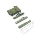 Ver imagem 4 de Kit Talher Dobráveis Faca Garfo Colher Portatil Camping