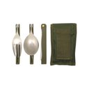Ver imagem 3 de Kit Talher Dobráveis Faca Garfo Colher Portatil Camping