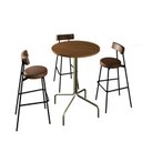 Ver imagem 4 de Mesa Bistrô Barcelona 80cm Marrom Acácia Mel