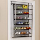 Ver imagem 1 de Sapateira de Porta e Parede em Inox Luxo 6 Prateleiras P- 36 Calcados Organizador Vertical 18 Pares