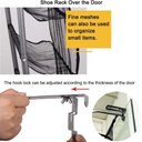 Ver imagem 3 de Sapateira de Porta e Parede em Inox Luxo 6 Prateleiras P- 36 Calcados Organizador Vertical 18 Pares