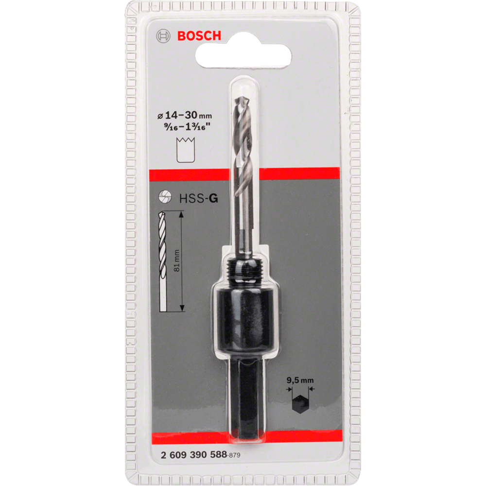 Mandril Serra Copo Encaixe Hex-s 9/16-13/16 Bosch