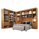 Ver imagem 2 de Quarto de Casal Modulado 12 Portas Orion Cinamomo – Leifer Móveis