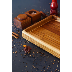 Gamela Divine Quadrada – Madeira de Teca 30x30x5cm - 3
