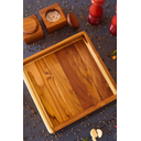 Ver imagem 2 de Gamela Divine Quadrada – Madeira de Teca 30x30x5cm