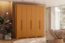 Ver imagem 3 de Guarda Roupa Vinci 6 Portas e 3 Gavetas - Cinamomo - Albatroz
