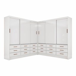 Closet Sevilha 6 Portas Casal Duplo 18 Gavetas Carioca Moveis - 3