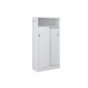 Ver imagem 1 de Armário Multiuso Lavanderia 528 c/ 2 Portas de Correr Branco - Carraro