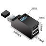 Hub Usb De 3 Portas 1 Usb 3.0 + 2 Usb 2.0 - 4