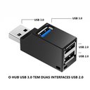 Ver imagem 2 de Hub Usb De 3 Portas 1 Usb 3.0 + 2 Usb 2.0