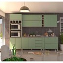 Ver imagem 1 de Armário De Cozinha 7 Peças Com Tampo Crema Com Verde