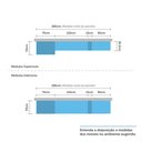 Ver imagem 3 de Armário De Cozinha 7 Peças Com Tampo Crema Com Verde