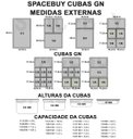 Ver imagem 5 de Conj 10 Cuba Gastronômica Policarbonato Gn 1/6 X 100 Mm 1,5l sem Tampa