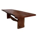 Ver imagem 2 de Mesa de Jantar Retangular 2m Madeira Maciça Rústica de Tronco