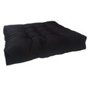 Ver imagem 1 de Almofada Futon Cadeiras Bancos Áreas 60x60 Cm Preto