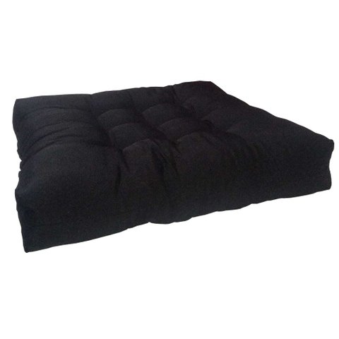 Almofada Futon Cadeiras Bancos Áreas 60x60 Cm Preto