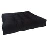 Almofada Futon Cadeiras Bancos Áreas 60x60 Cm Preto - 1