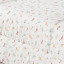 Ver imagem 4 de Kit Protetor de Berço 100% Algodão Percal 200 Fios Rolinho Moderninhos 08 Peças:dinossauros