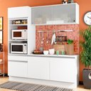 Ver imagem 2 de Cozinha Compacta Topazio com Balcão e Tampo Branco Madesa