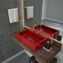 Ver imagem 1 de Kit Cuba Rt55 com Torneira 1198 Metal e Válvula 1 Polegada e Sifão Pvc e Flexível Compace