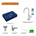 Ver imagem 3 de Kit Cuba Rt55 com Torneira 1198 Metal e Válvula 1 Polegada e Sifão Cromado e Flexível Compace