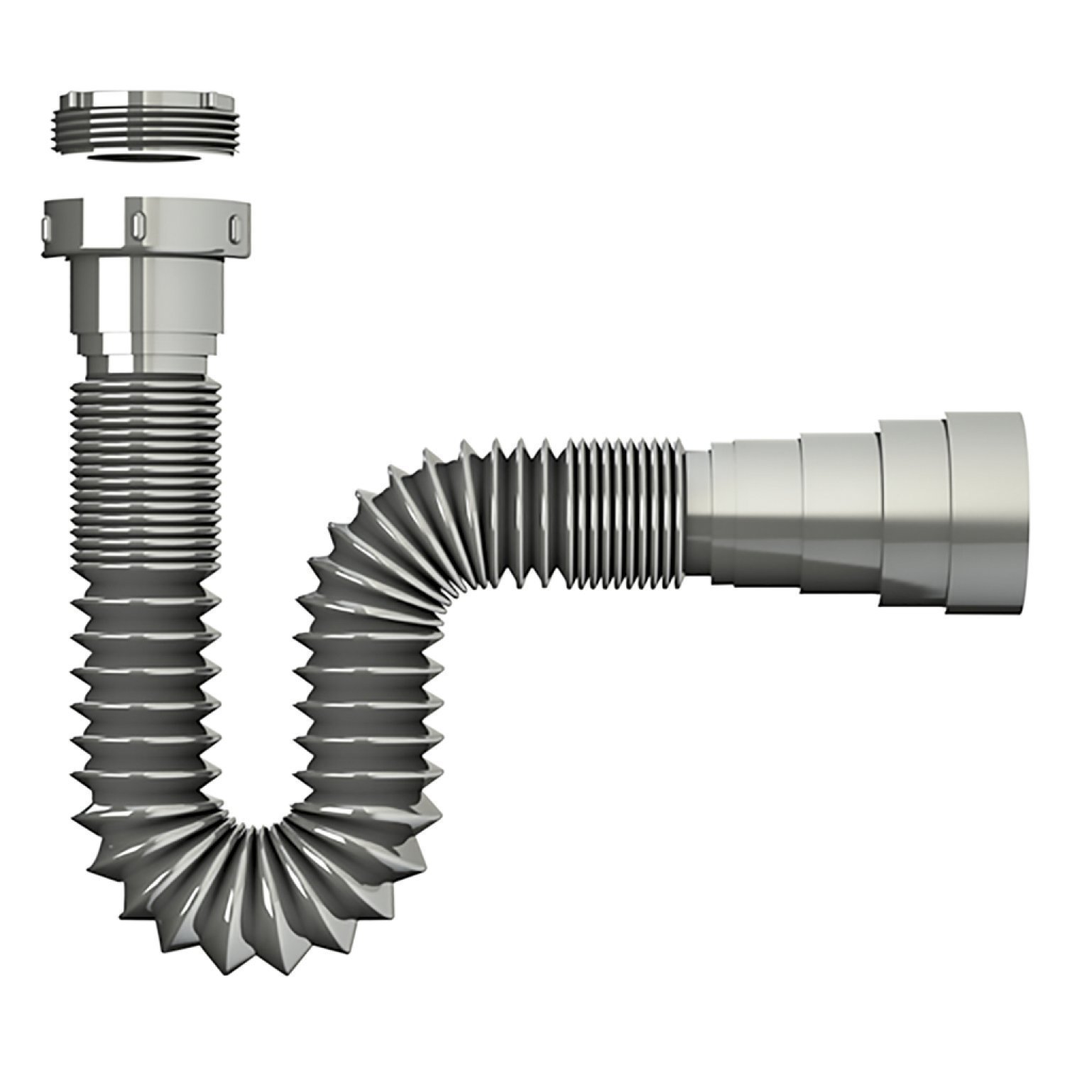 Kit Cuba RT55 com Torneira 1198 Metal e Válvula 1 Polegada e Sifão Cromado e Flexível Compace - 6