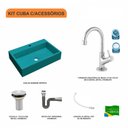 Ver imagem 3 de Kit Cuba Rt55 com Torneira 1198 Metal e Válvula 1 Polegada e Sifão Cromado e Flexível Compace