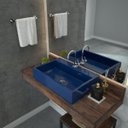 Ver imagem 1 de Kit Cuba Rt55 com Torneira 1198 Metal e Válvula Click 1 Polegada B e Sifão Pvc e Flexível Compace