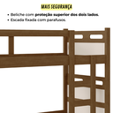 Ver imagem 6 de Beliche Jaspe Duas Camas com 2 Colchões Probel D20 Cor:legnooff