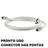 Cabo Coaxial Rg6 2 Metros 75Ohm Com Conectores - 7