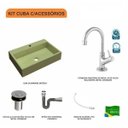 Ver imagem 3 de Kit Cuba Rt55 com Torneira 1198 Metal e Válvula Click 1 Polegada B e Sifão Cromado e Flexível Compac