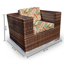 Ver imagem 3 de Conjunto Bora Bora - 1 Sofá 2 Lugares + 2 Poltronas + 1 Mesa de Centro - Galápagos