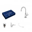 Ver imagem 2 de Kit Cuba Rt55 com Torneira 1198 Metal e Válvula Click 1 Polegada G e Sifão Pvc e Flexível Compace
