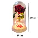 Ver imagem 6 de Luminária Love a Rosa Encantada Vermelha 28 Cm Presente para Namorada Presente de Natal Presente Dia