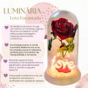 Ver imagem 2 de Luminária Love a Rosa Encantada Vermelha 28 Cm Presente para Namorada Presente de Natal Presente Dia