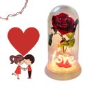 Ver imagem 5 de Luminária Love a Rosa Encantada Vermelha 28 Cm Presente para Namorada Presente de Natal Presente Dia