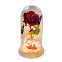 Ver imagem 1 de Luminária Love a Rosa Encantada Vermelha 28 Cm Presente para Namorada Presente de Natal Presente Dia