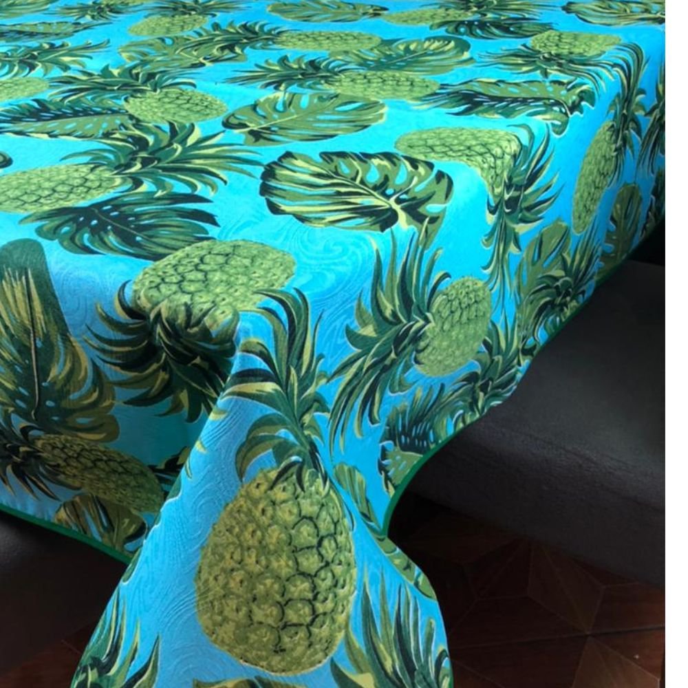 Toalha Mesa Jacquard Estampado 6 Lugares:Limão Amarelo - 7