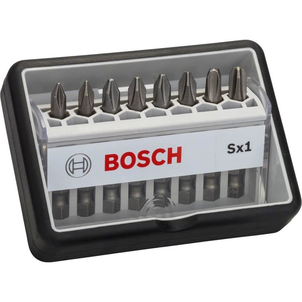 Conjunto de Bits Robust Line Extra Hard PH1 PH2 PH3 49mm 8 Unidades - 2607002556000 - BOSCH - 1