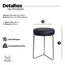 Ver imagem 3 de Kit 2 Banqueta Banco Aço Baixa Cozinha Bar Balcão Mesa 50cm:offwhite