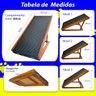 Rampa Pet Antiderrapante Média Ajustável Regulável Madeira Gato e Cachorro - 8