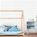 Ver imagem 1 de Papel de Parede Quadriculado Branco Arte Destaque 3,50 Metros