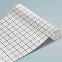 Ver imagem 3 de Papel de Parede Quadriculado Branco Arte Destaque 3,50 Metros