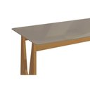 Ver imagem 6 de Kit 1 Mesa de Cozinha Mila Premium Moderno Madeira Maciça Tampo MDF e Vidro 120x80cm Amadeirado