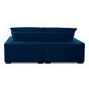 Ver imagem 6 de Sofa Retratil Reclinavel 2 Lugares 2,80m Atlantis Veludo Azul Marinho Lansofbr Lansof Brasil