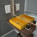 Ver imagem 1 de Kit Cuba Rt55 com Torneira 1198 Metal e Válvula Click 1 Polegada e Meia e Sifão Cromado e Flexível C