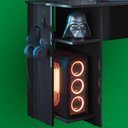 Ver imagem 6 de Mesa de Escritório Gamer Moderno MDF 114cm Preto com Nicho Qmovi