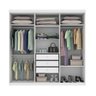 Guarda Roupa Casal Olimpo 6 Portas 3 Gavetas Tcil Neve - 3