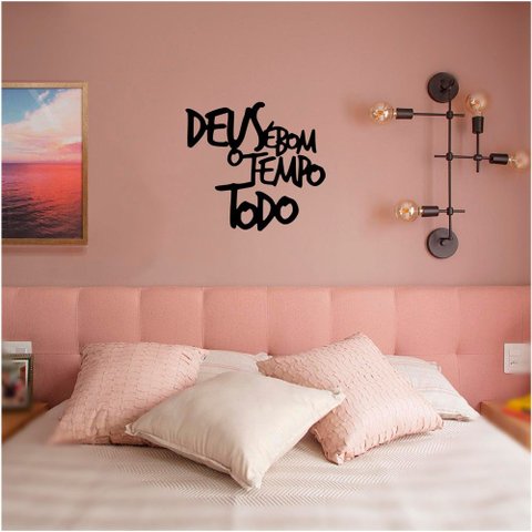 Adesivo Decorativo Parede Frase "deus É Bom o Tempo Todo"